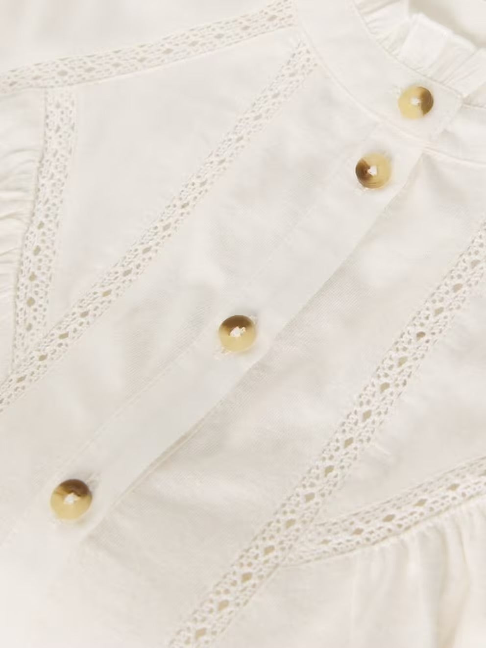 White Stuff Annabelle Lace Trim Top