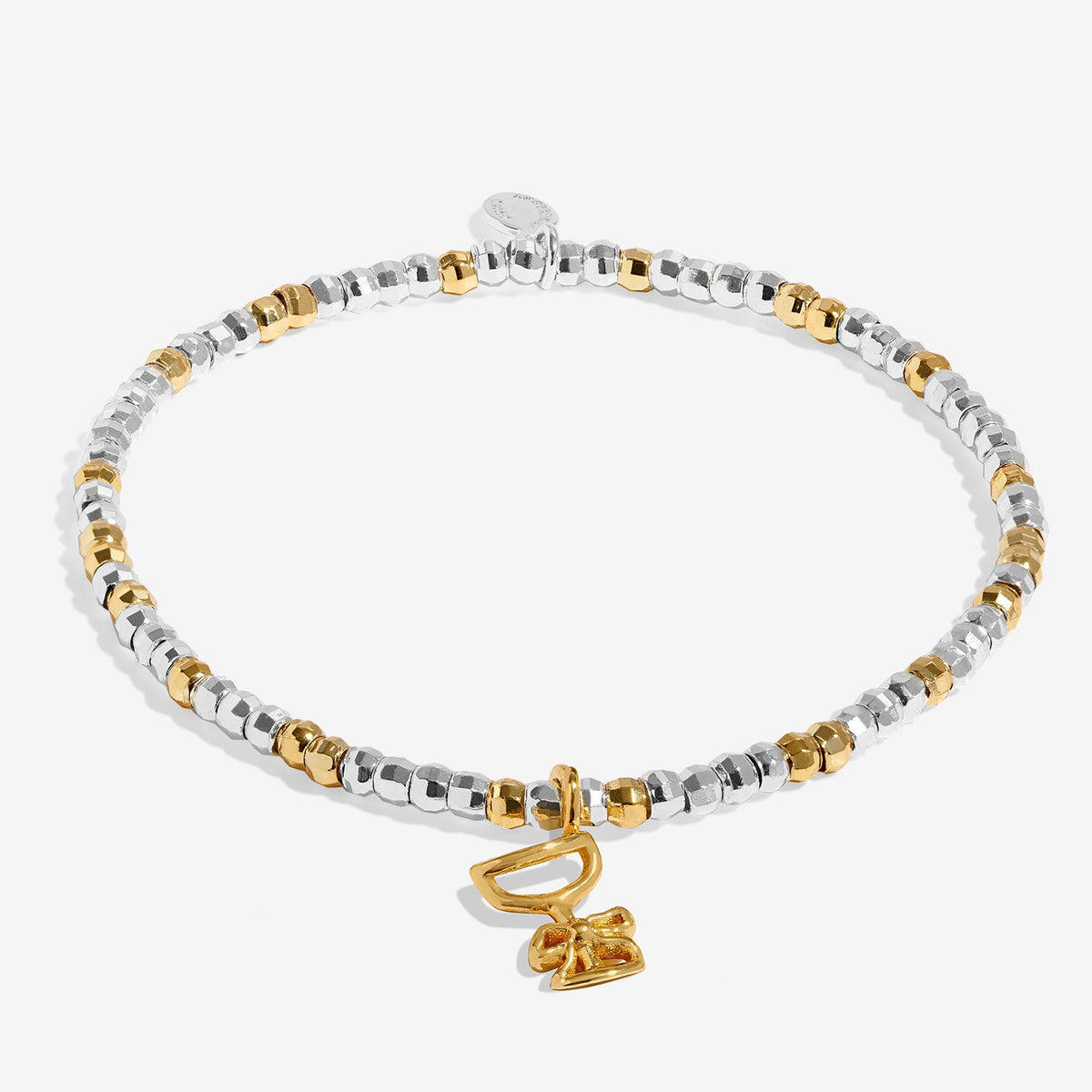 Joma Christmas Little Stories 'Fizz The Season' Bracelet In Silver and Gold Plating