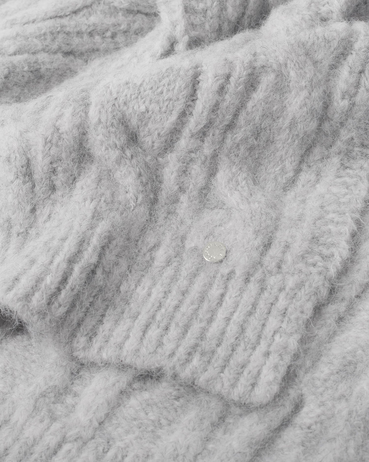 Katie Loxton Cable Knit Scarf in Light Grey