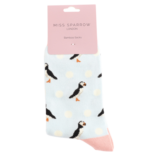Miss Sparrow Puffin & Spots Socks