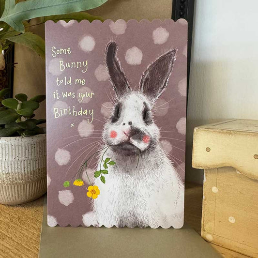Alex Clark Bee Rabbit and Buttercup Birthday Card