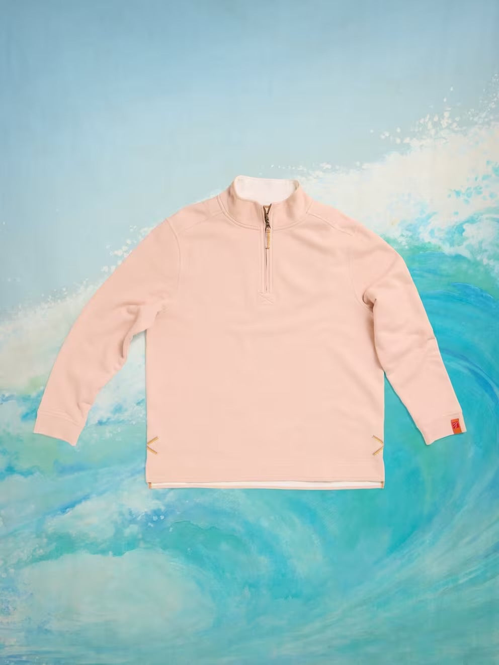 White Stuff Rewind ‘85 Half Zip Sweat Plain
