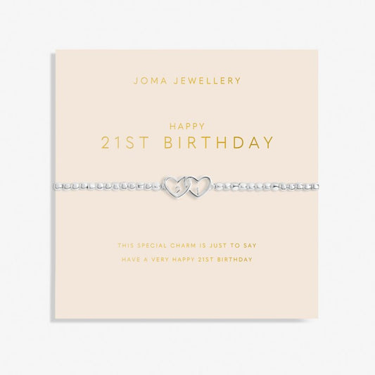 Joma Jewellery Forever Yours “Happy 21st Birthday” Bracelet