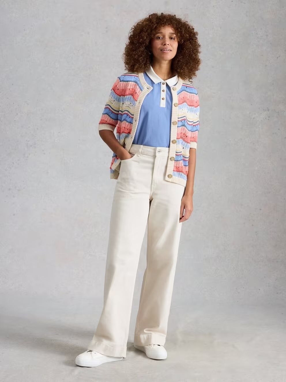 White Stuff Isabella Wavy Cardigan