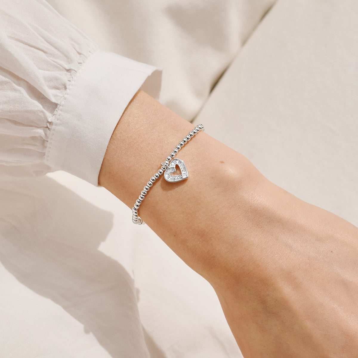Joma Christmas A Little 'Merry Christmas' Bracelet In Silver Plating