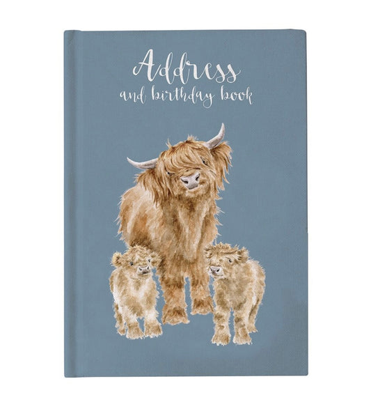 Wrendale “The Highlander” Highland Cow Address Book