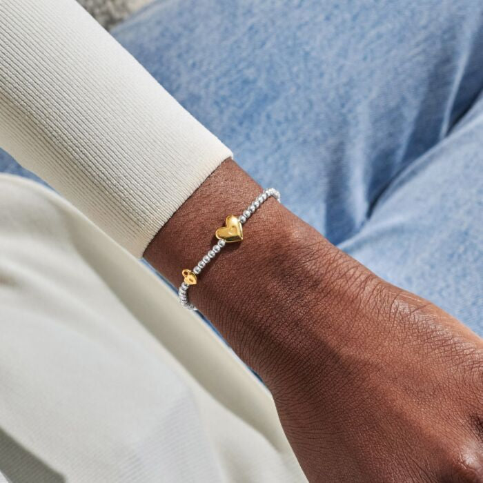 Joma Jewellery Birth Month A Little 'October' Bracelet in Silver and Gold Plating