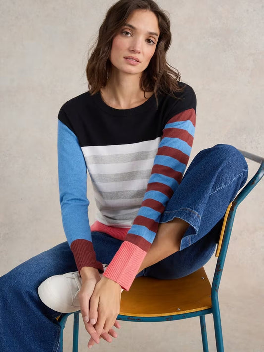 White Stuff City Stripe Jumper