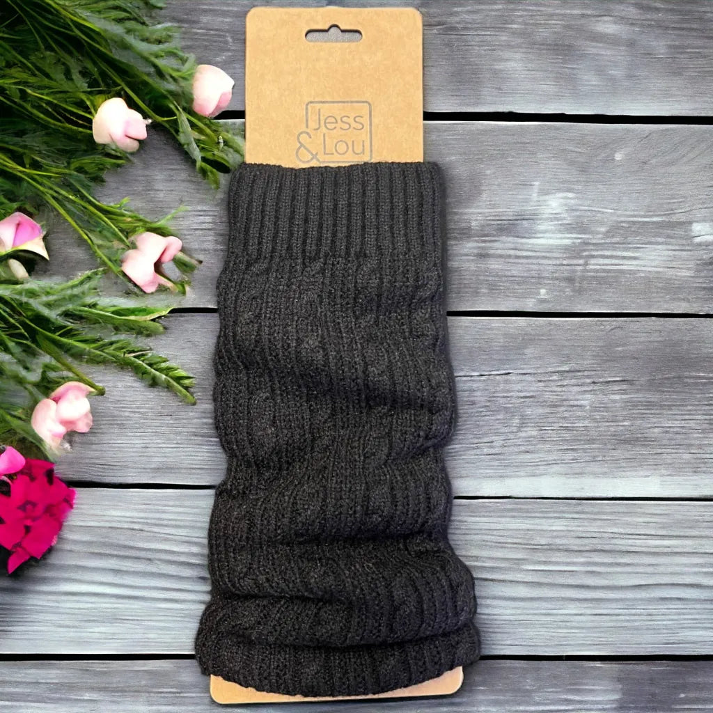 Jess & Lou Leg Warmers Black