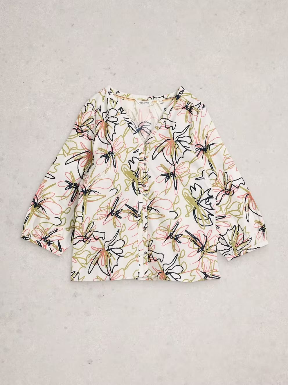 White Stuff Ruby Cotton Organic Top