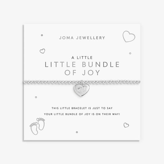 Joma Jewellery A Little 'Little Bundle Of Joy' Bracelet In Silver Plating
