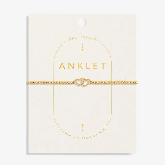 Joma Jewellery Anklet Linked Heart Anklet