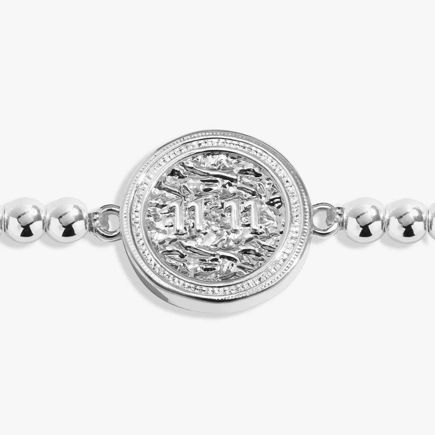 Joma Jewellery A Little '11:11 Make A Wish' Bracelet In Silver Plating