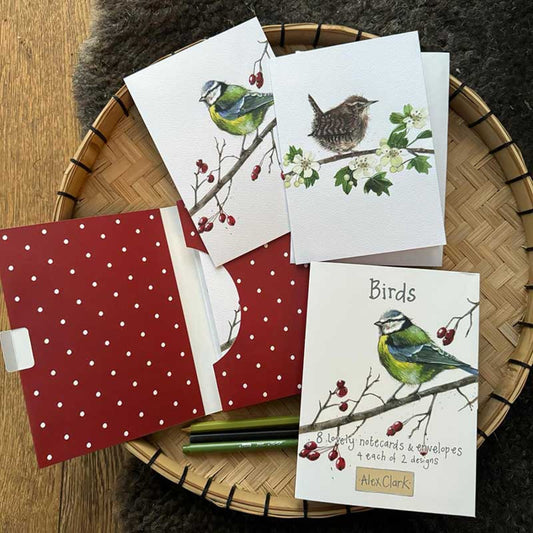 Alex Clark Birds Boxed Notecards