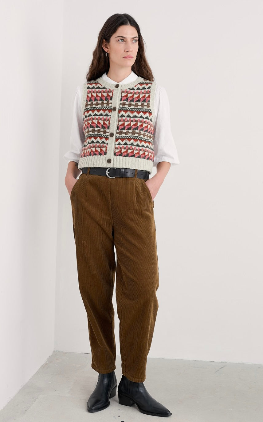 Seasalt Dawson Pick Vest Fairisle