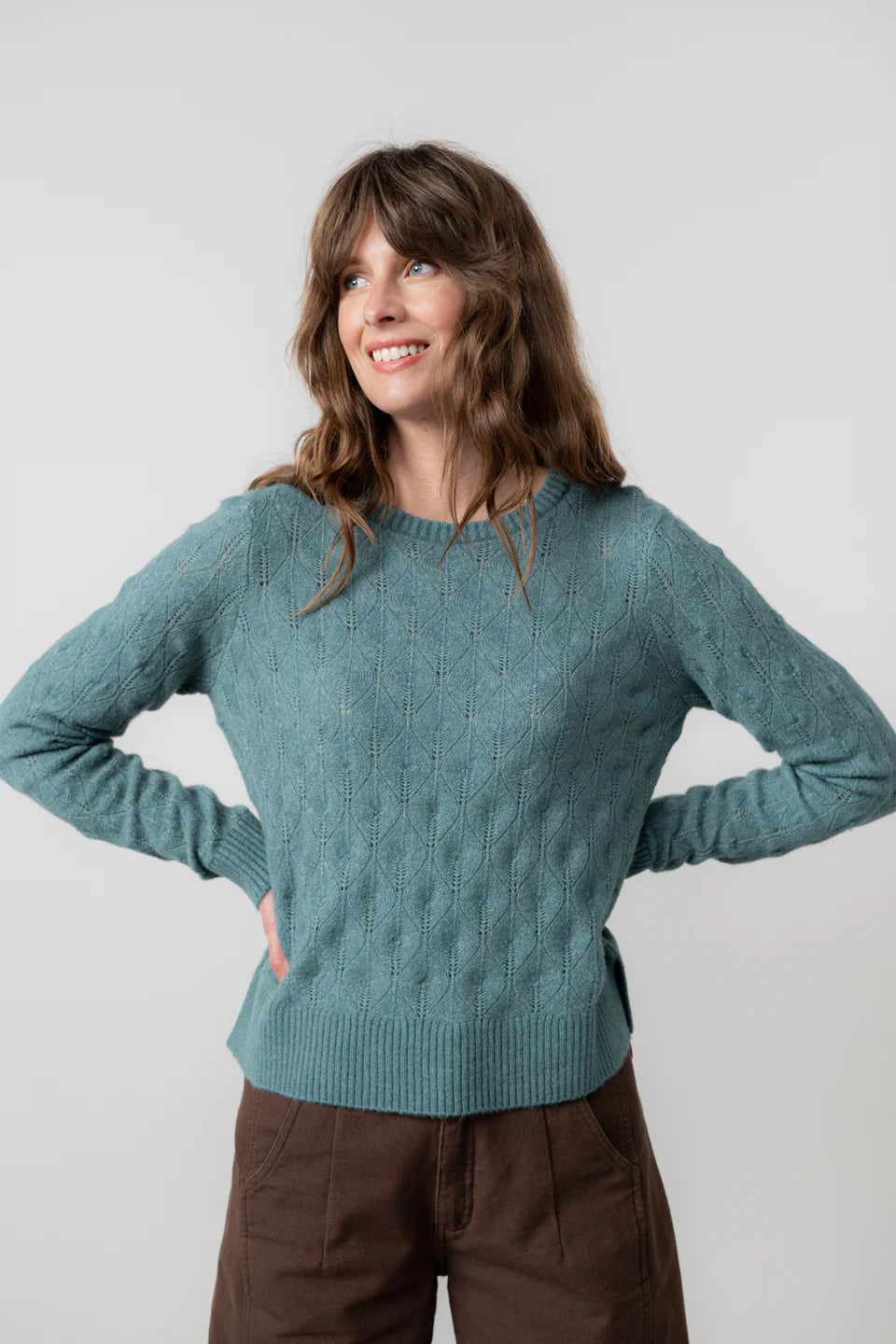 Lily & Me Haresfield Pointelle Knit Jumper