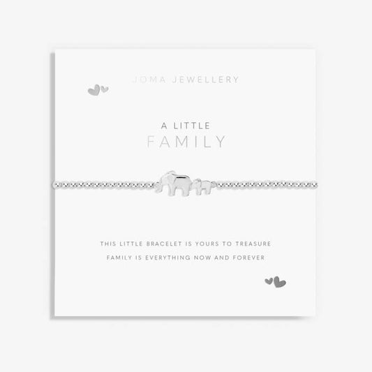 Joma Jewellery A Little Family Elephant In Silver Plating