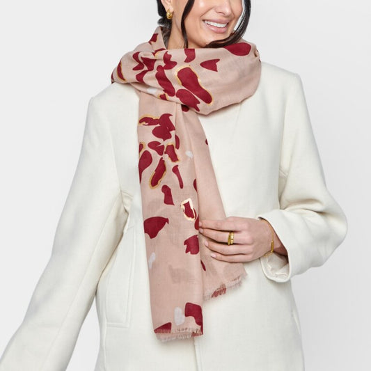 Katie Loxton Printed Foil Scarf