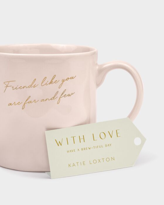 Katie Loxton Gift Bow Mug ‘Friends Like You Are Far And Few’