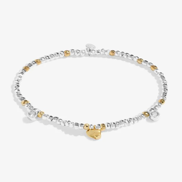 Joma Jewellery Sparkle Confetti A little ‘Mummy To Be’ Silver & Gold Plated Bracelet