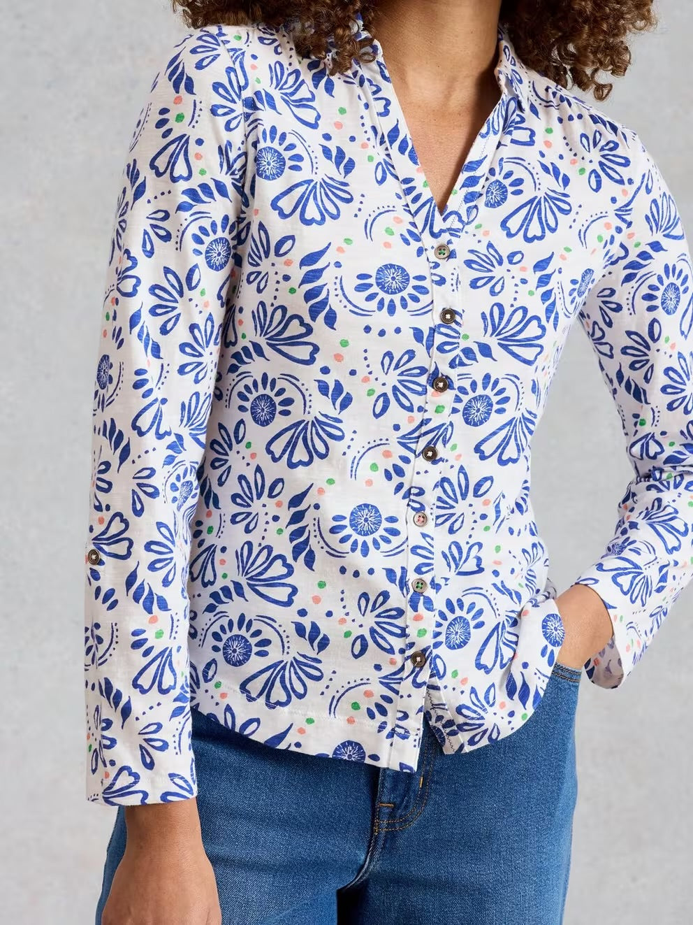 White Stuff Annie Jersey Shirt