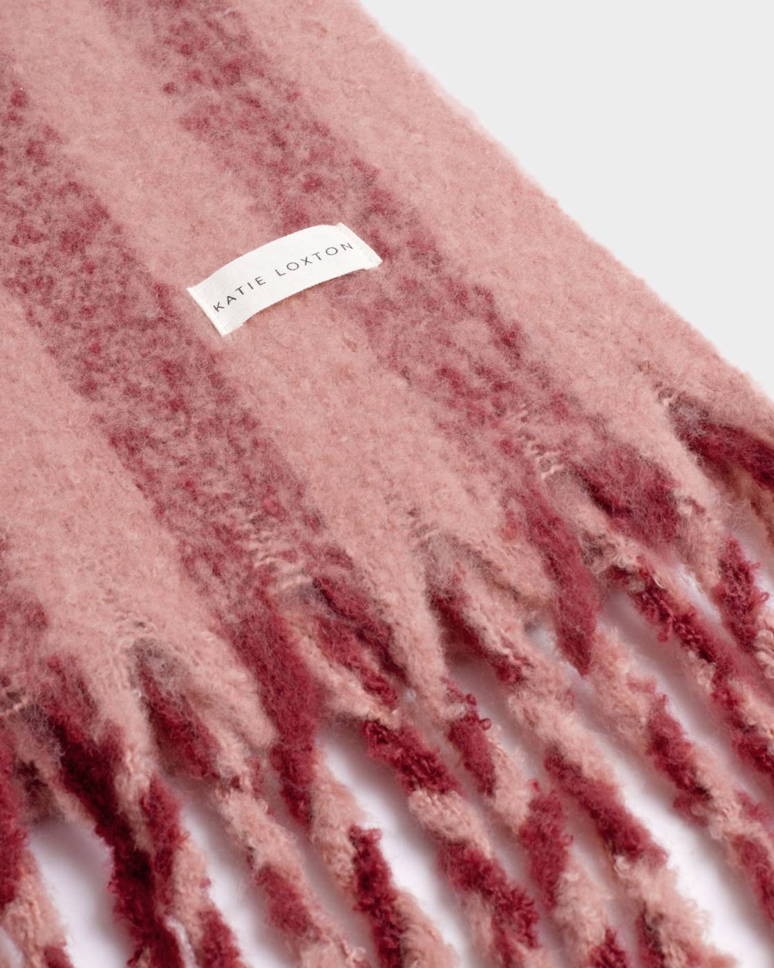 Katie Loxton Recycled Striped Tassel Scarf