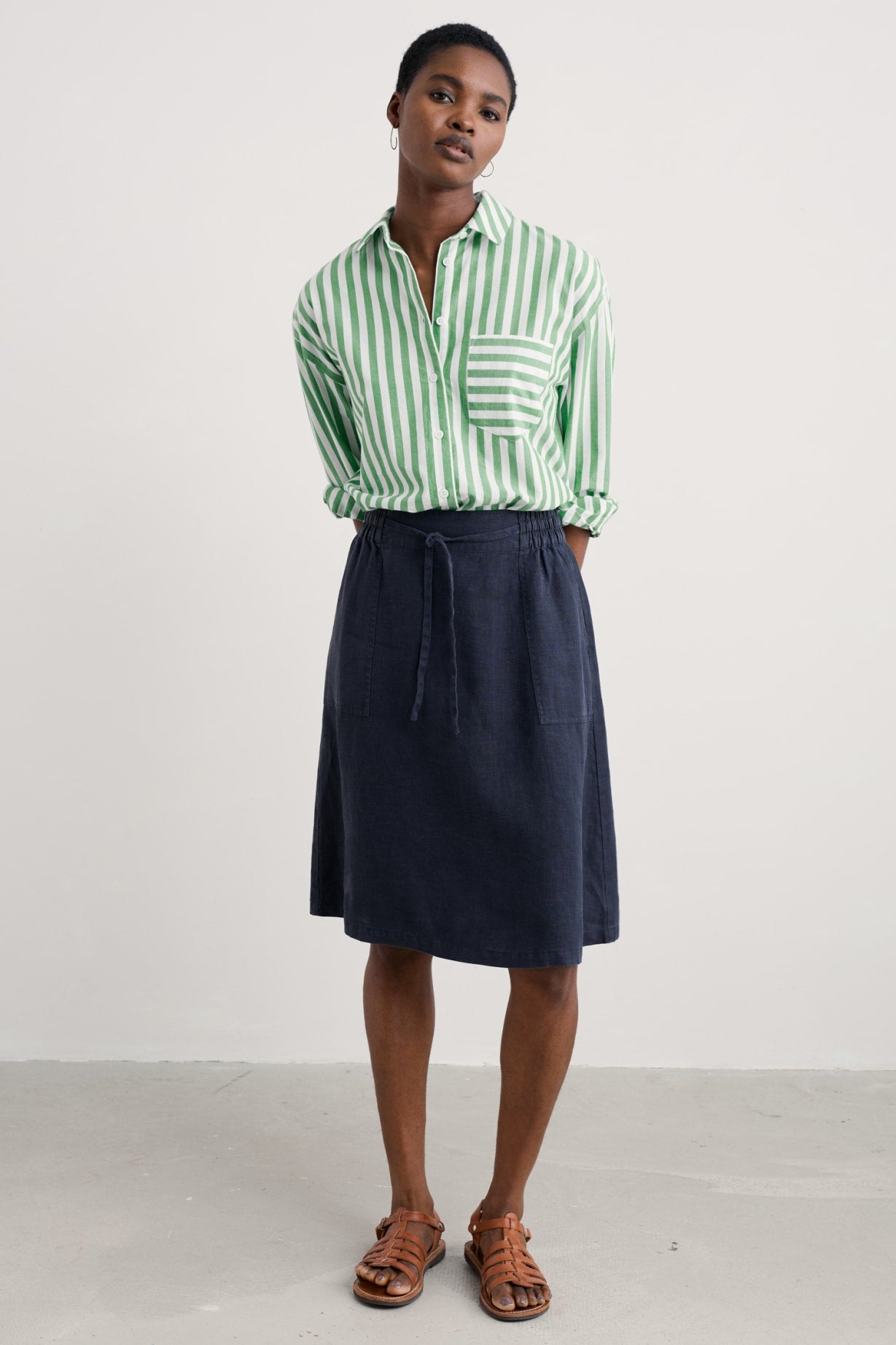 Pepper Moth Skirt - Maritime