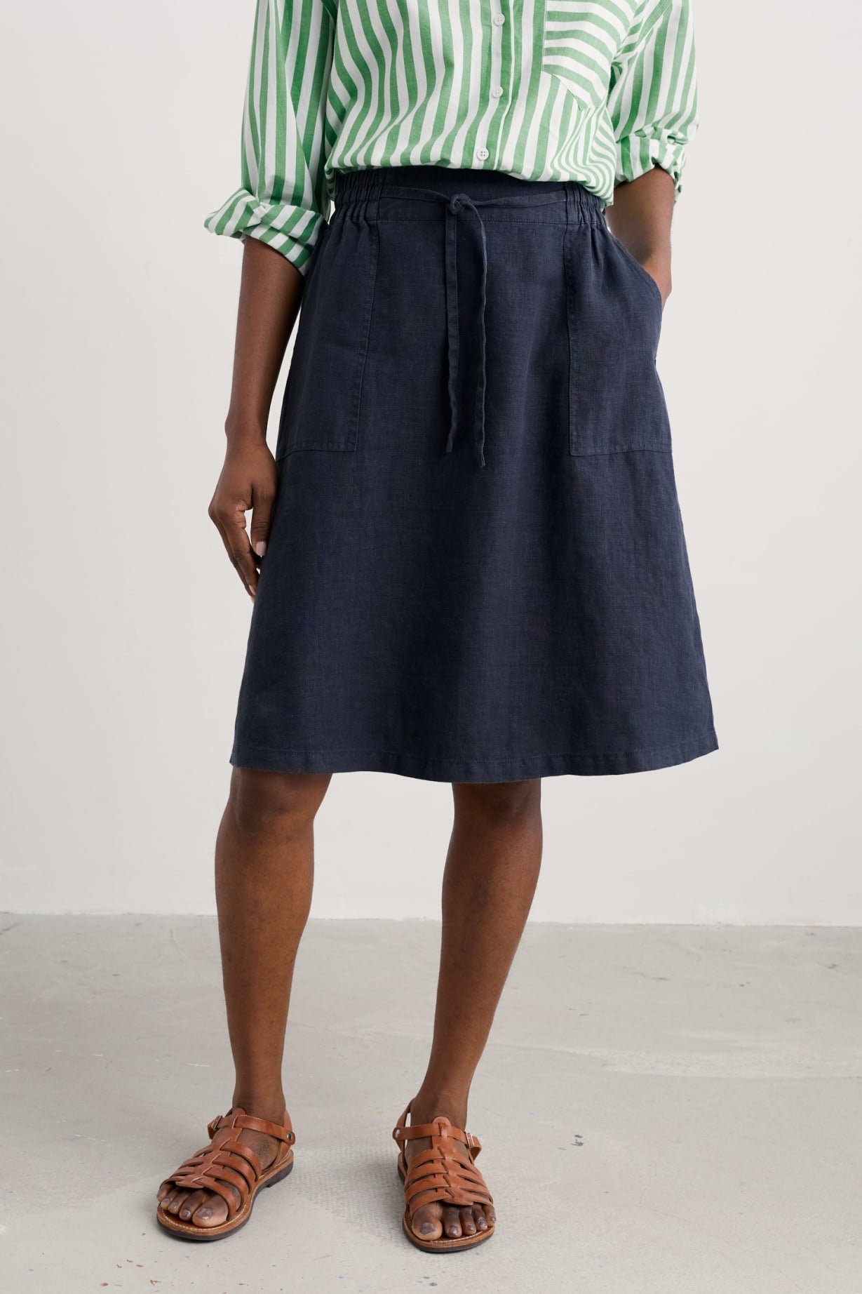 Pepper Moth Skirt - Maritime