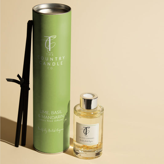 Lime, Mandarin & Basil 100ml Luxury Reed Diffuser