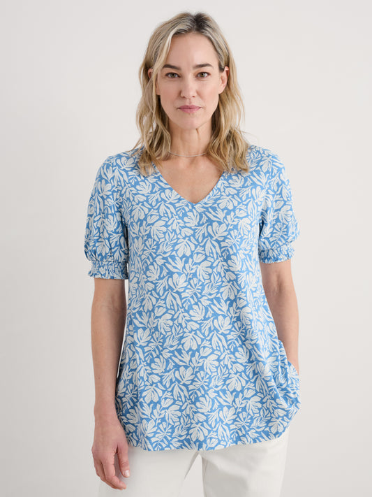 Seasalt Rosehip V Neck Jersey Top