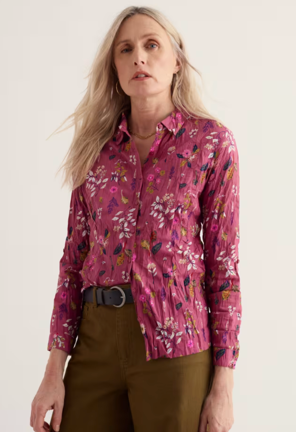 Seasalt Larissa Shirt - Flora Study Rosa