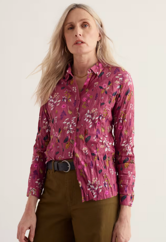 Seasalt Larissa Shirt - Flora Study Rosa