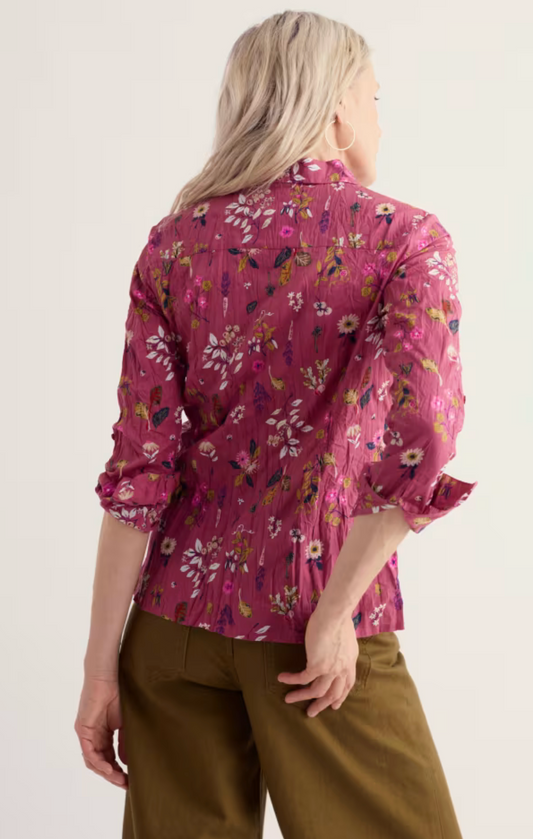 Seasalt Larissa Shirt - Flora Study Rosa