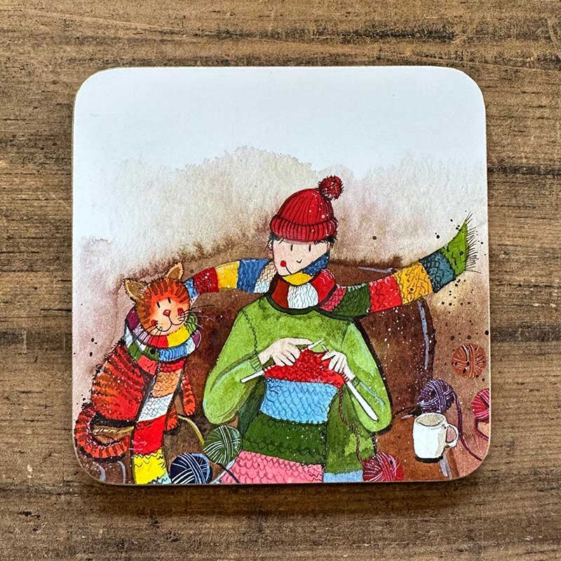 Alex Clark Knitting Coaster