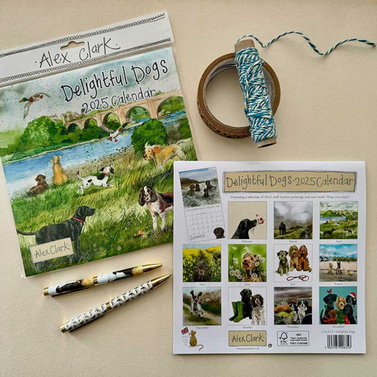 Alex Clark Delighful Dogs 2025 Calendar