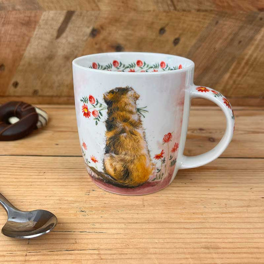 Alex Clark Goldie And Flowers Mug