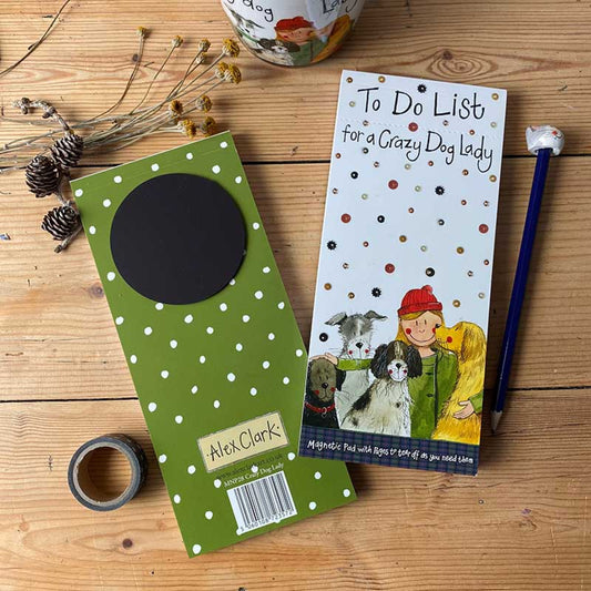 Alex Clark Crazy Dog Lady Magnetic To Do List