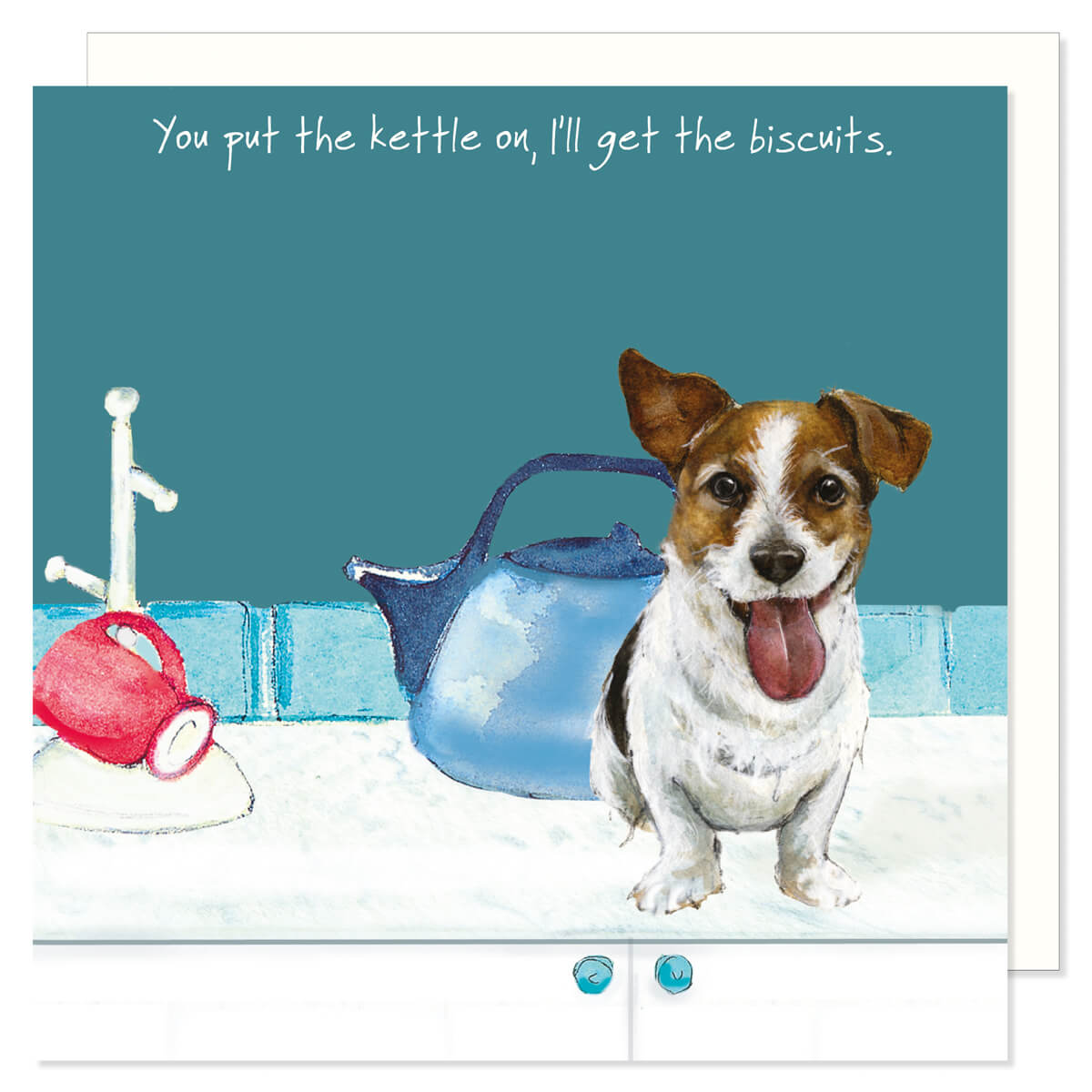 Little Dog Laughed Jack Russell “Kettle On” Card