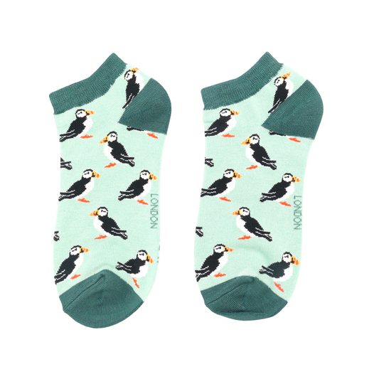 Miss Sparrow Puffin Trainer Socks